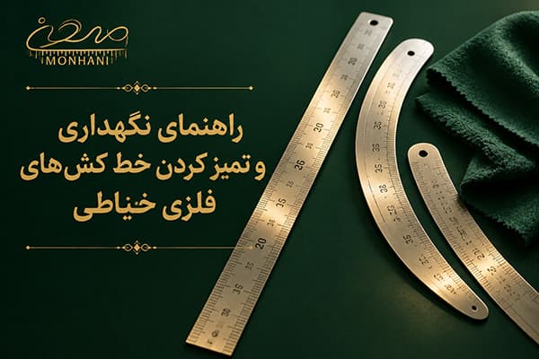 راهنمای نگهداری و تمیز کردن خط کش‌های فلزی خیاطی