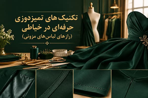تکنیک‌های تمیزدوزی حرفه‌ای در خیاطی (رازهای لباس‌های مزونی)